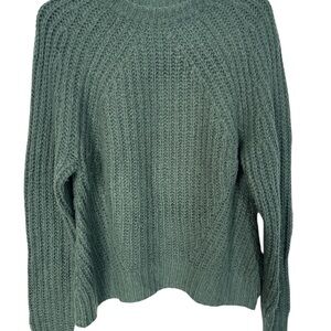 A New Day Sweater Womens Green Pullover Chunky Knit Winter Ladies